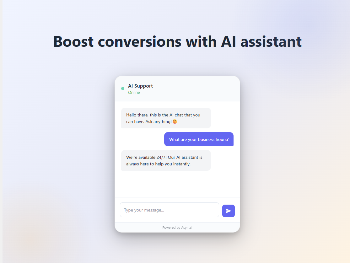AI chatbot for October